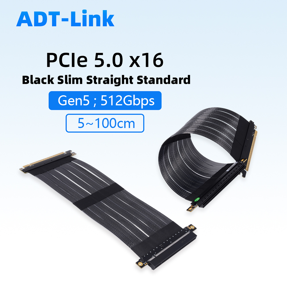 Pcie 5.0 Gpu Riser Cable - Cable de Extensión ADT-Link PCIe 5.0